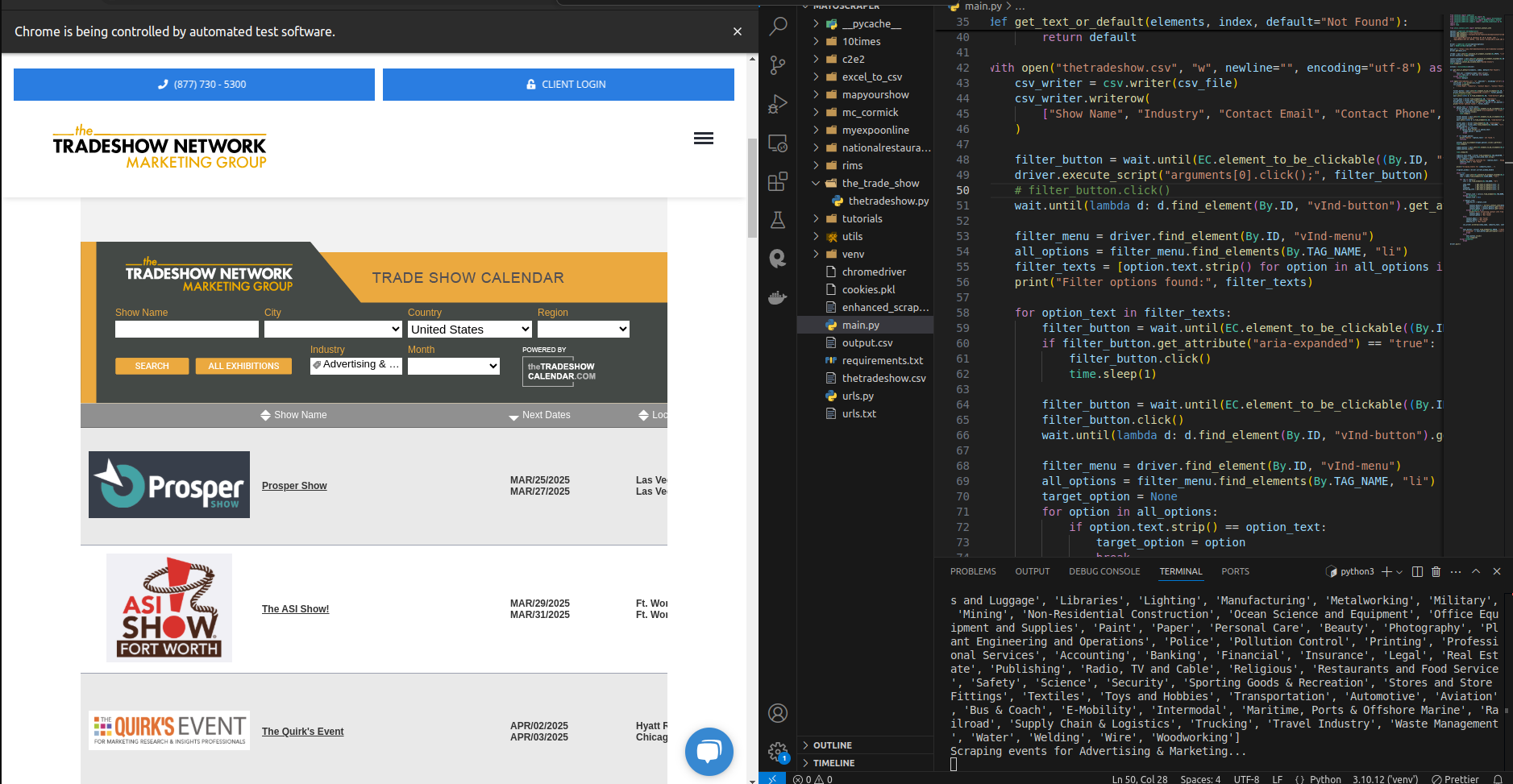 Web Scraping Bot
